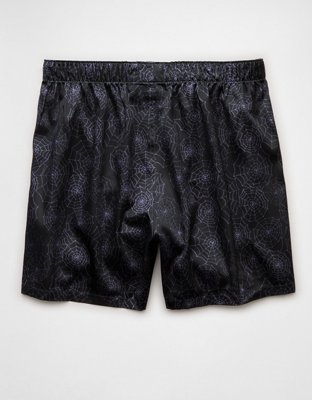 AEO Men's Spider Webs Satin Pocket Boxer Short
