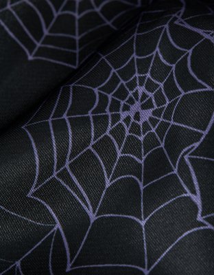 Caleçon boxeur à poche en satin toiles d’araignée pour hommes AEO