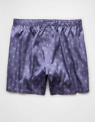 AEO Men's Spiders Satin Pocket Boxer Short