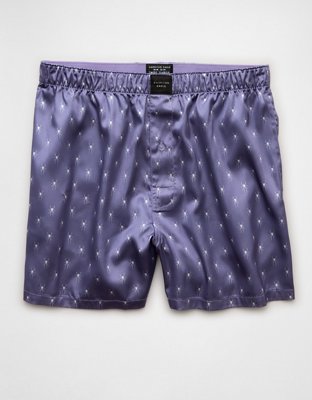 AEO Men's Spiders Satin Pocket Boxer Short