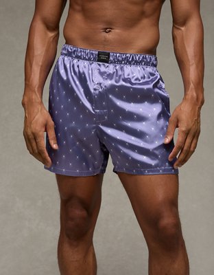 AEO Men's Spiders Satin Pocket Boxer Short