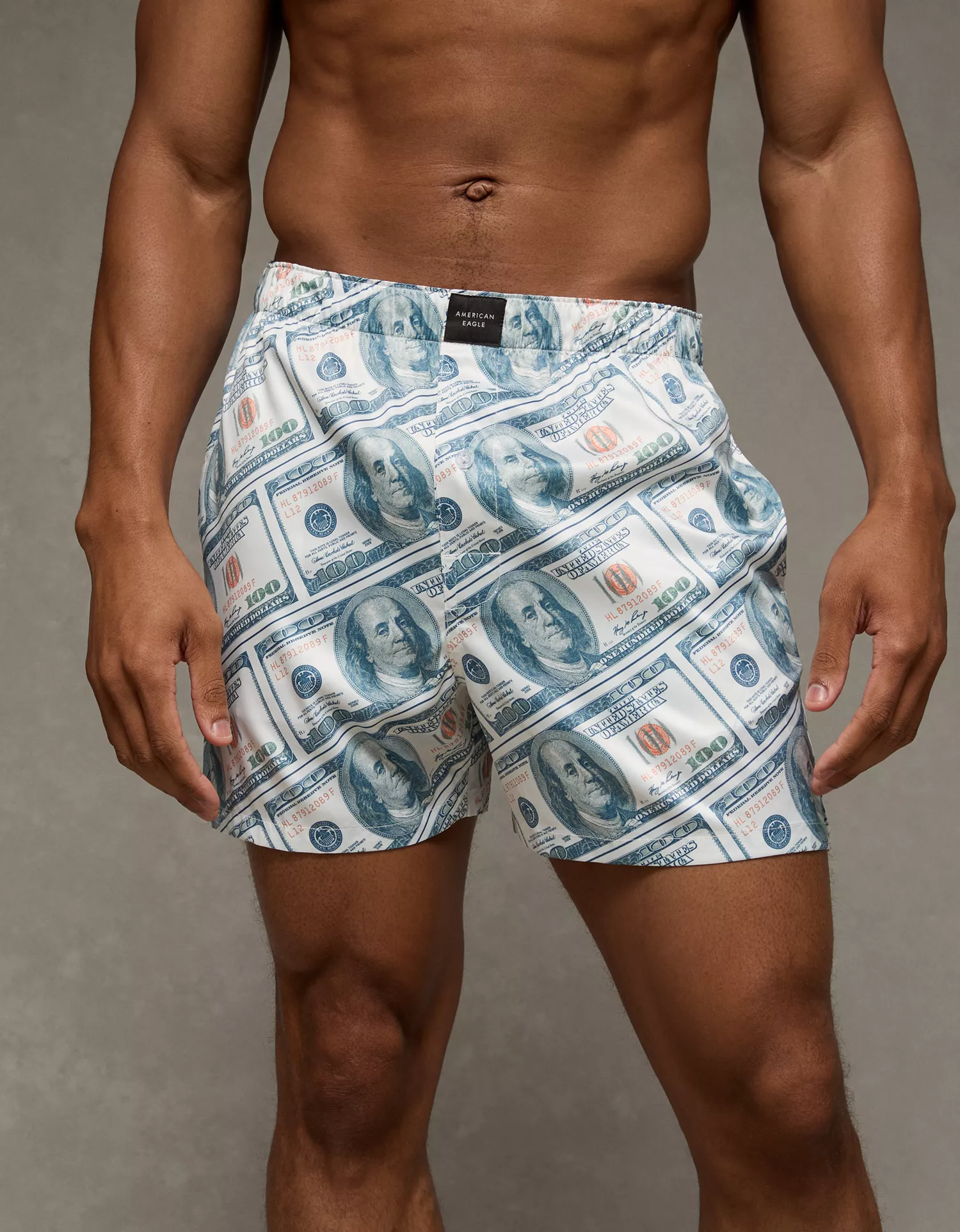 AEO Men's Money Satin Pocket Boxer Short