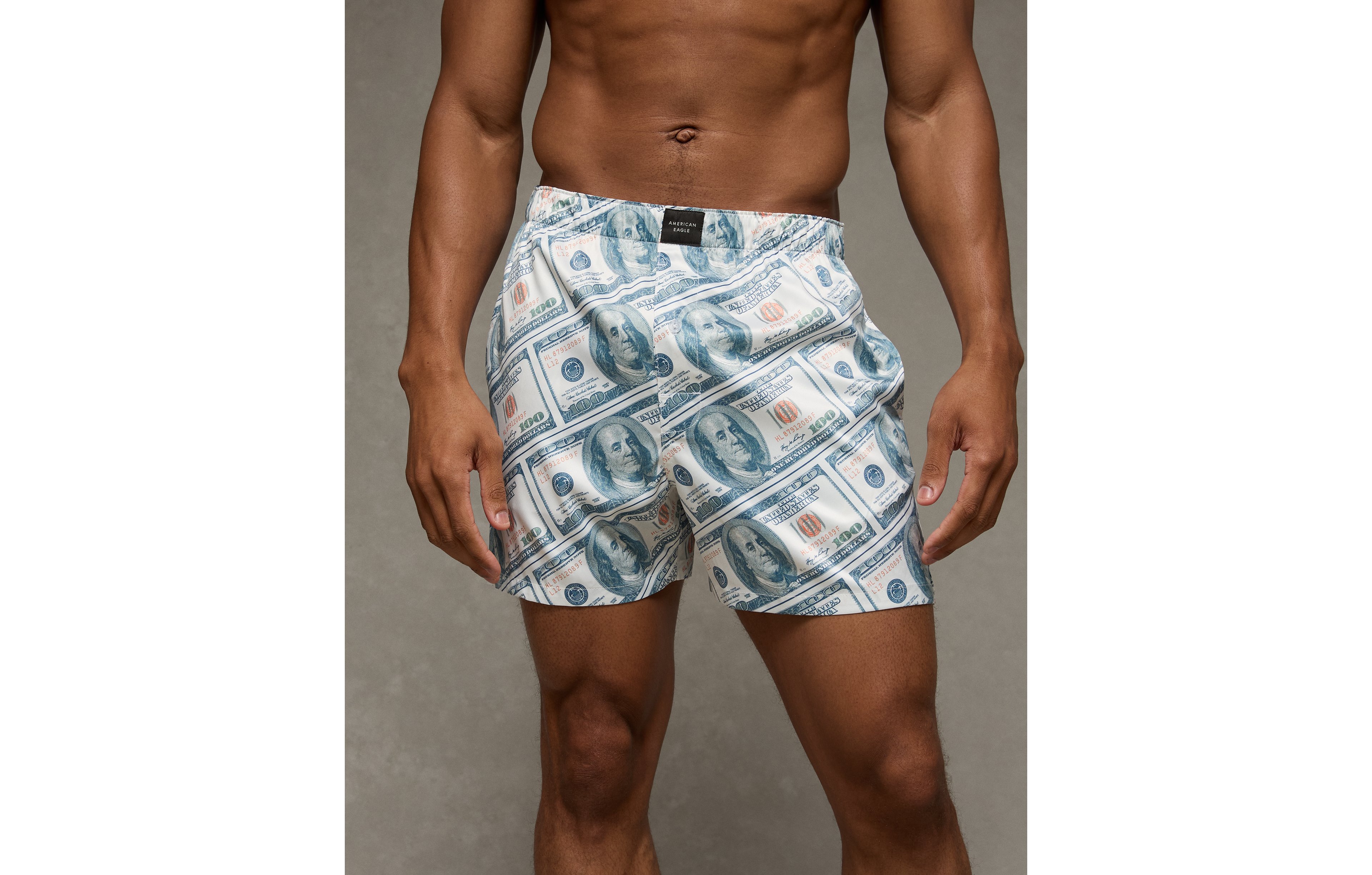 AEO Men's Money Satin Pocket Boxer Short