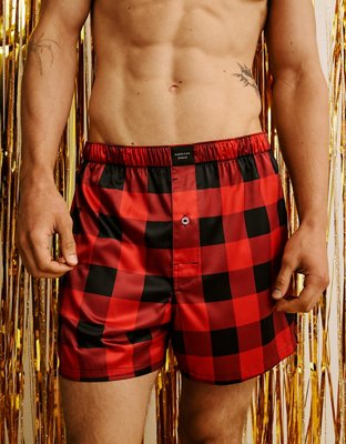 AEO Men's Satin Pocket Boxer Short