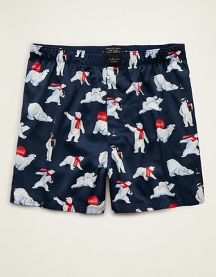 AEO Men's Coca Cola Satin Pocket Boxer Short