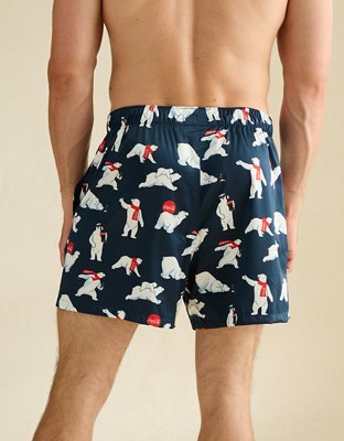 AEO Men's Coca Cola Satin Pocket Boxer Short
