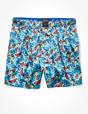 AEO Butterflies Satin Lounge Boxer Short