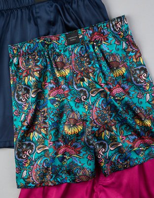 パンツ AMERI UND TWEED BOXER SHORTS AEO Paisley Satin Pocket Boxer Short | American Eagle