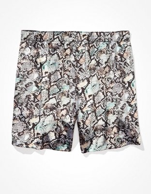 AEO Snake Skin Satin Pocket Boxer Short