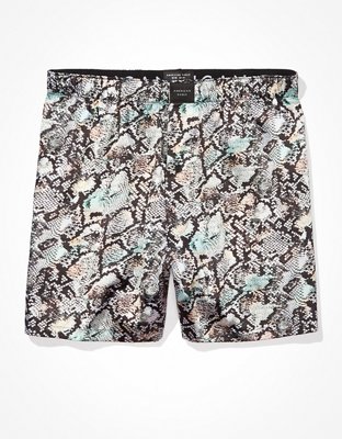 AEO Snake Skin Satin Pocket Boxer Short