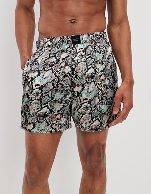 AEO Snake Skin Satin Pocket Boxer Short