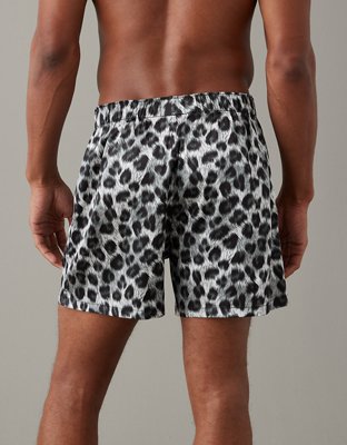 AEO Snow Leopard Satin Pocket Boxer Short
