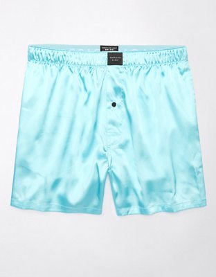 AEO Men's Solid Satin Pocket Boxer Short