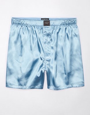 AEO Men's Solid Satin Pocket Boxer Short