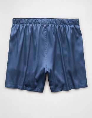 AEO Men's Solid Satin Pocket Boxer Short