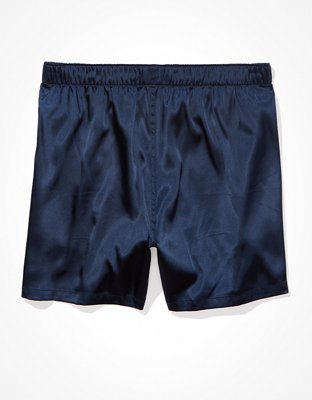 AEO Men's Solid Satin Pocket Boxer Short