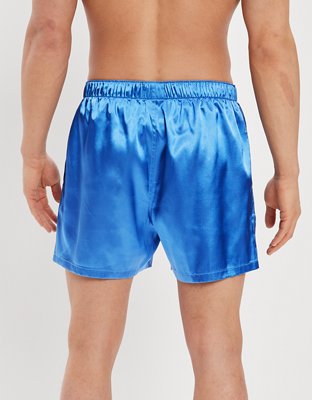 AEO Men's Solid Satin Pocket Boxer Short