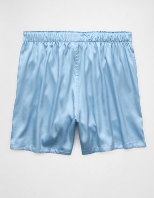 AEO Men's Solid Satin Pocket Boxer Short