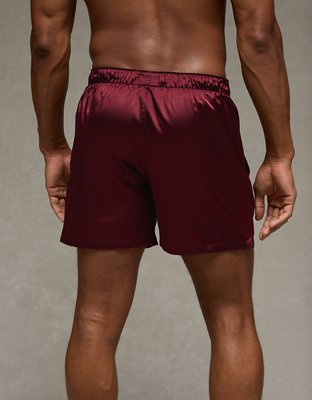 AEO Men's Solid Satin Pocket Boxer Short