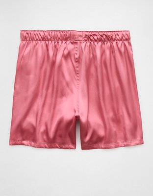 AEO Men's Solid Satin Pocket Boxer Short