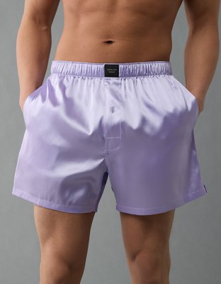 AEO Solid Satin Pocket Boxer Short - Underwear