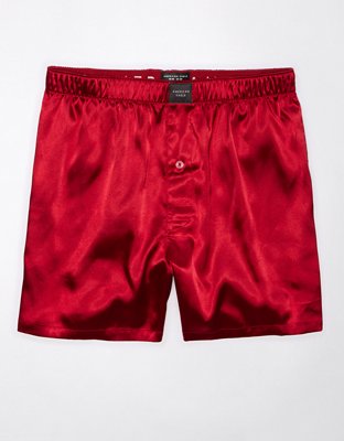 Mens Satin Boxers Shorts Silk Boxers Silk Sleep Lounge Bottoms for