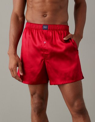 AEO Solid Satin Pocket Boxer Short