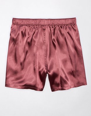 AEO Men's Solid Satin Pocket Boxer Short