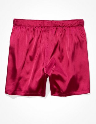 AEO Solid Satin Pocket Boxer Short