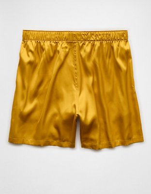 AEO Men's Solid Satin Pocket Boxer Short