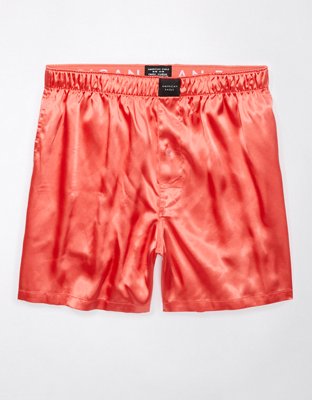 Sanraflic Men's Satin Boxer Shorts, Underwear in Combo Pack, Set of 3  (Black+Blue+Wine Red, M) at  Men's Clothing store