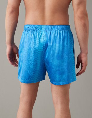 Satin Shine Patch Boxer Shorts