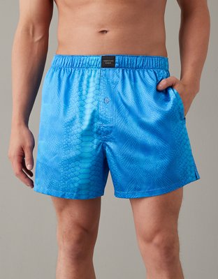 Satin Shine Patch Boxer Shorts