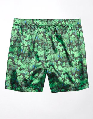 Мужские брюки American Eagle AEO Clovers Satin Pocket Boxer Short — фото 3