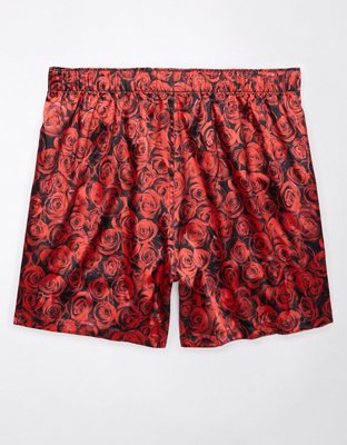 AEO Valentine Roses Satin Pocket Boxer Short