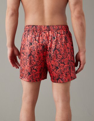 AEO Valentine Roses Satin Pocket Boxer Short