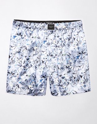 AEO Solid Satin Pocket Boxer Short - Underwear