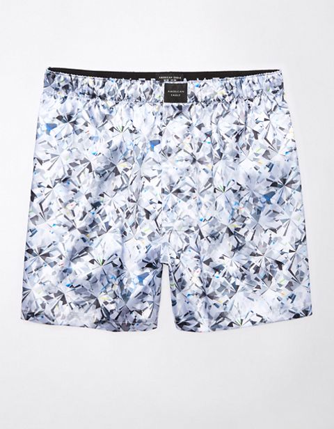 Мужские брюки American Eagle AEO Diamonds Satin Pocket Boxer Short