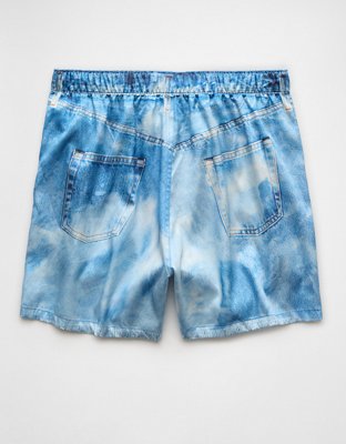 AE x Aerie Match Made Denim Men's Satin Pocket Boxer Short