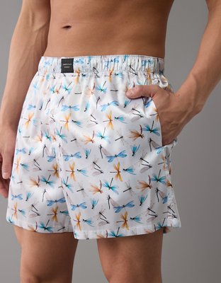 AEO Dragonflies Satin Pocket Boxer Short