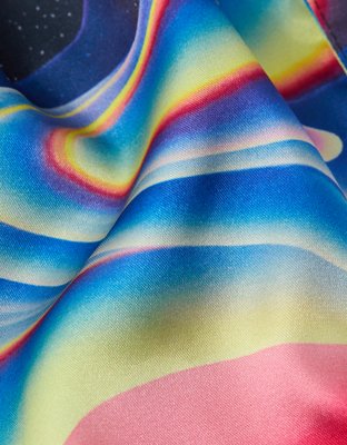 Мужские брюки American Eagle AEO Rainbow Road Satin Pocket Boxer Short — фото 2