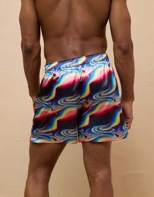 AEO Men's Rainbow Road Satin Pocket Boxer Short