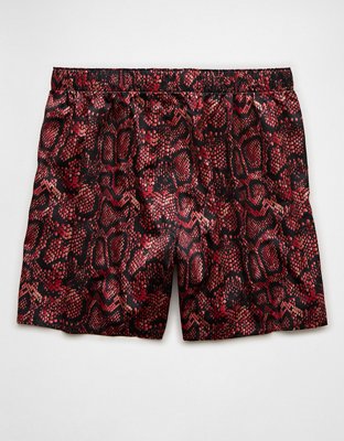 AEO Snake Skin Satin Pocket Boxer Short