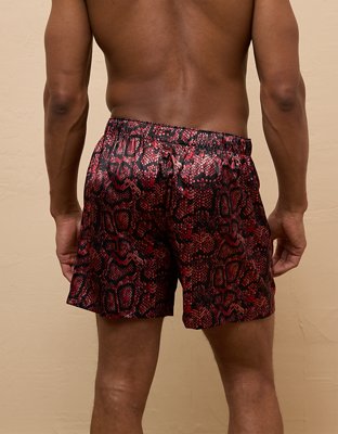 AEO Snake Skin Satin Pocket Boxer Short