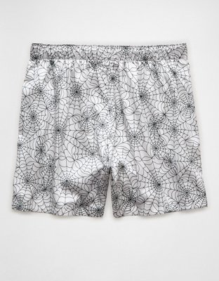 AEO Spider Web Halloween Satin Pocket Boxer Short