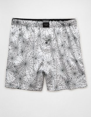 AEO Spider Web Halloween Satin Pocket Boxer Short