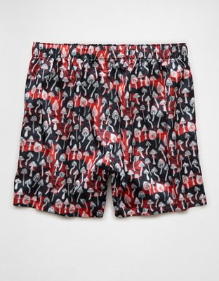 AEO Men's Mushrooms Satin Pocket Boxer Short