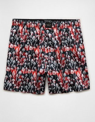 AEO Men's Mushrooms Satin Pocket Boxer Short