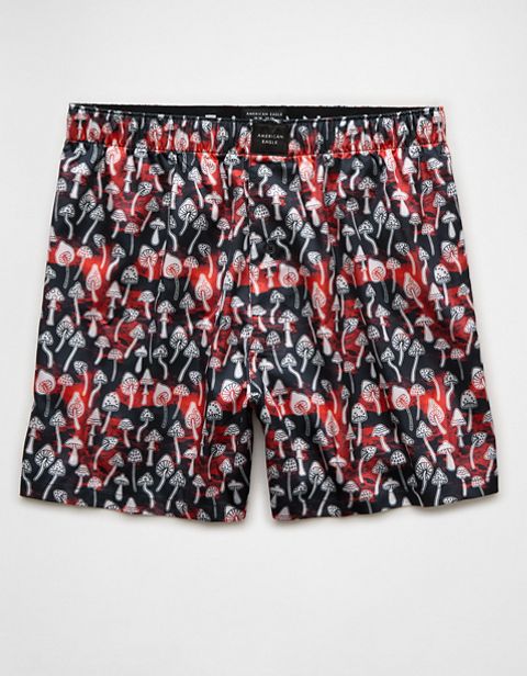 Мужские брюки American Eagle AEO Mushrooms Satin Pocket Boxer Short