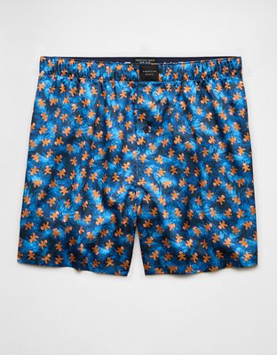 AEO Winter Branches Satin Pocket Boxer Short